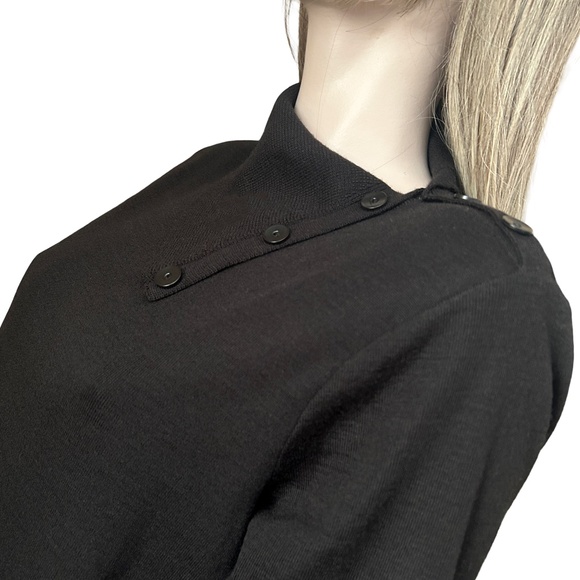 Jones New York Merino Blend Shift Dress Black S-M - Picture 8 of 15